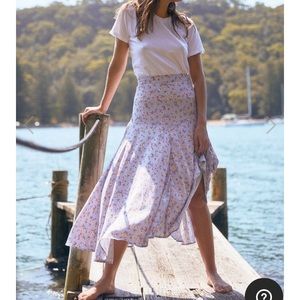 Auguste the Label floral high waist skirt